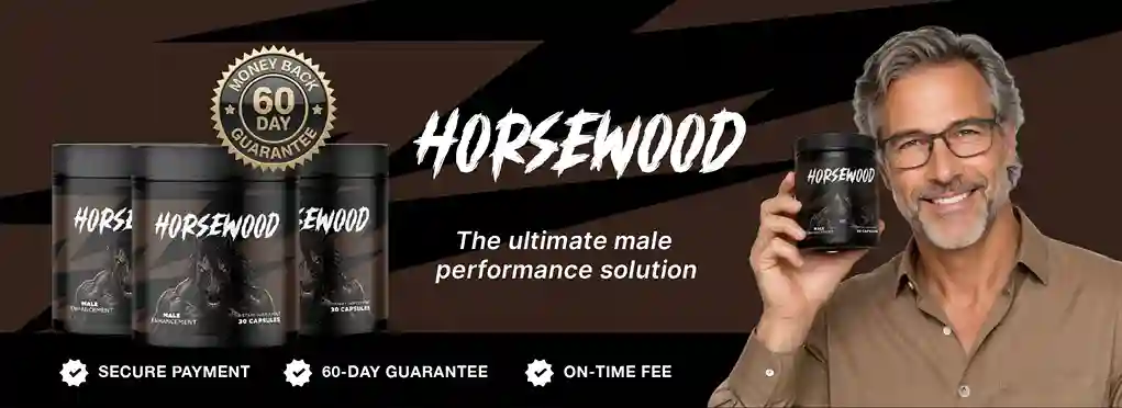 Horsewood Supplement Bottles - 7-Ingredient Natural Men's Vitality Formula
