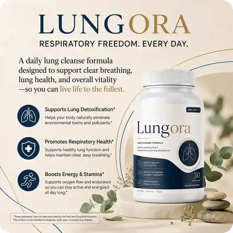 Lungora - 6-Ingredient Lung Health and Respiratory Wellness Supplement