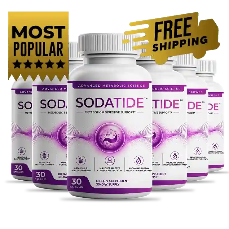 Sodatide - Natural Prebiotic Probiotic Weight Loss Supplement Bottles